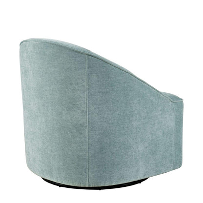 Jofran - Lulu Mid-Century Modern Upholstered Casual Swivel Accent Chair in Teal - LULU2-SW-TEAL veiw 4