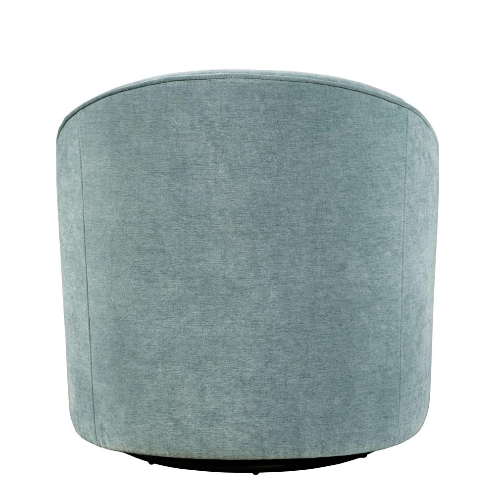Jofran - Lulu Mid-Century Modern Upholstered Casual Swivel Accent Chair in Teal - LULU2-SW-TEAL veiw 5