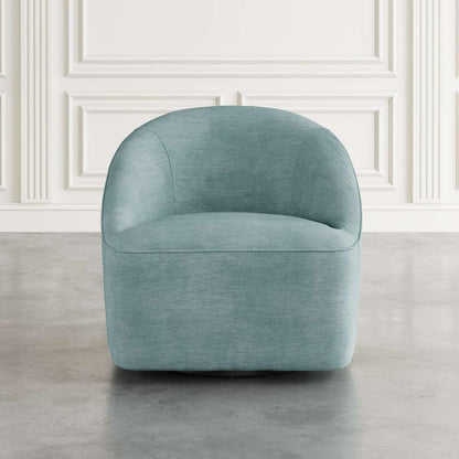 Jofran - Lulu Mid-Century Modern Upholstered Casual Swivel Accent Chair in Teal - LULU2-SW-TEAL veiw 7
