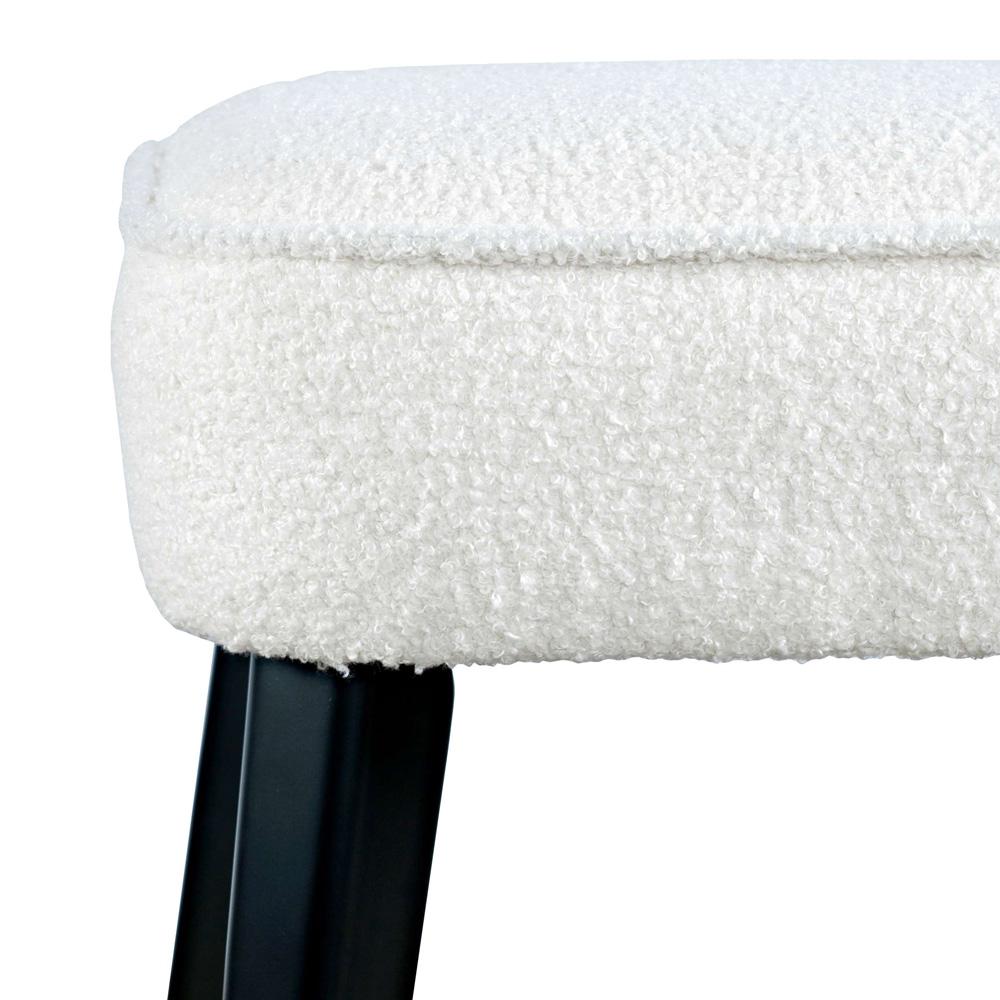 Jofran - Nash Mid-Century Modern Five Piece Counter Height Dining Set with Upholstered Backless Stools in Black - 2271-NSH45B-4WESBB veiw 5