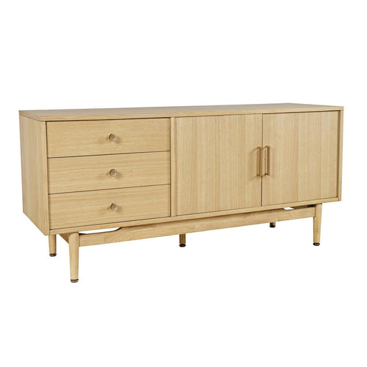 Jofran - Olson 57in Mid-Century Modern Scandinavian Console TV Stand Storage Cabinet in Natural - 2477-57 veiw 1