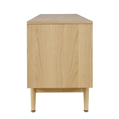Jofran - Olson 67in Mid-Century Modern Scandinavian Console TV Stand Storage Cabinet in Natural - 2477-67 veiw 4
