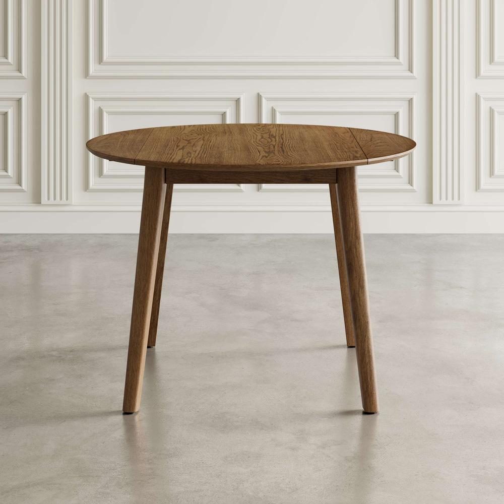 Jofran - Percy 42in Contemporary Round Drop-Leaf Dining Table in Chestnut - 2421-PERCYCHS veiw 6