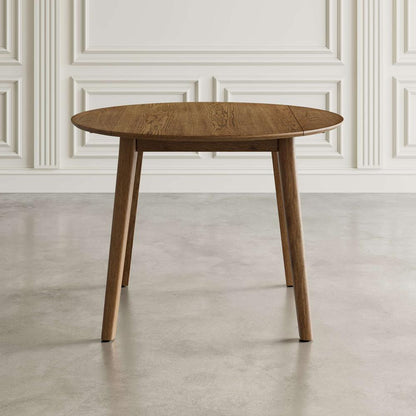Jofran - Percy 42in Contemporary Round Drop-Leaf Dining Table in Chestnut - 2421-PERCYCHS veiw 6