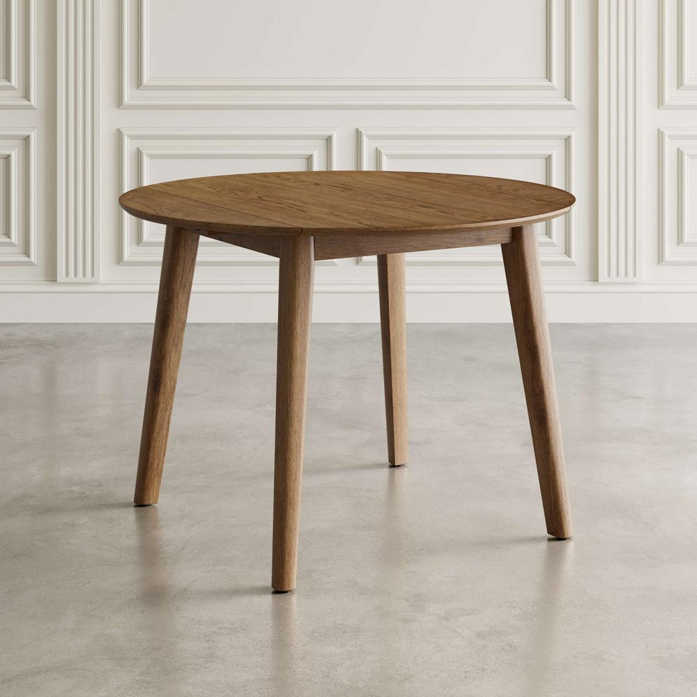 Jofran - Percy 42in Contemporary Round Drop-Leaf Dining Table in Chestnut - 2421-PERCYCHS veiw 7