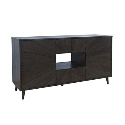 Jofran - Reece 50in Mid-Century Modern Starburst TV Stand Console Storage Cabinet in Americano - 2485-50 veiw 2