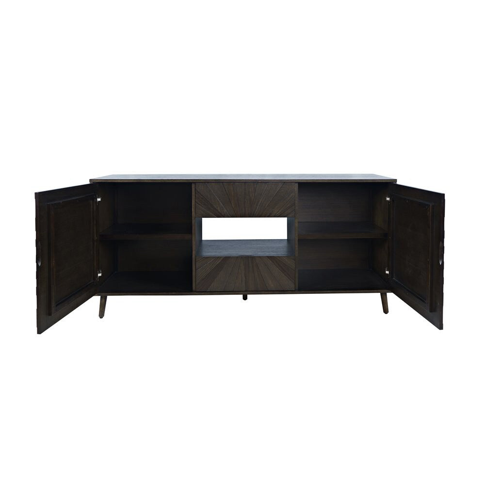 Jofran - Reece 50in Mid-Century Modern Starburst TV Stand Console Storage Cabinet in Americano - 2485-50 veiw 3