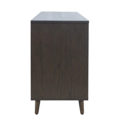 Jofran - Reece 50in Mid-Century Modern Starburst TV Stand Console Storage Cabinet in Americano - 2485-50 veiw 4
