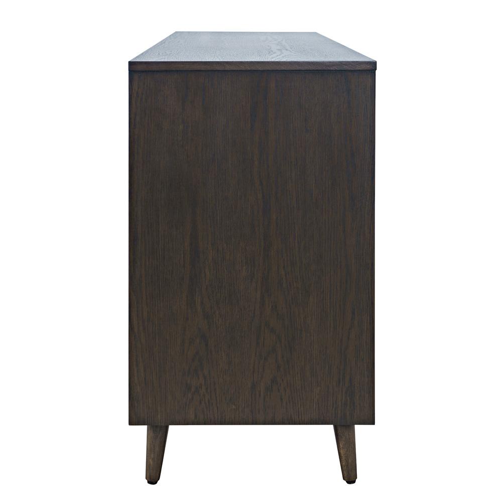 Jofran - Reece 60in Mid-Century Modern Starburst TV Stand Console Storage Cabinet in Americano - 2485-60 veiw 4