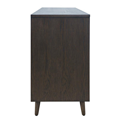 Jofran - Reece 60in Mid-Century Modern Starburst TV Stand Console Storage Cabinet in Americano - 2485-60 veiw 4