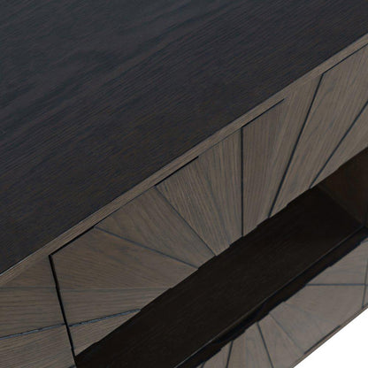 Jofran - Reece 60in Mid-Century Modern Starburst TV Stand Console Storage Cabinet in Americano - 2485-60 veiw 6