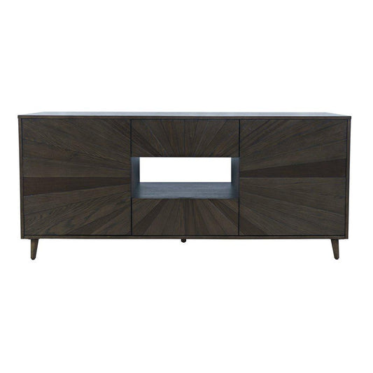 Jofran - Reece 70in Mid-Century Modern Starburst TV Stand Console Storage Cabinet in Americano - 2485-70 veiw 1