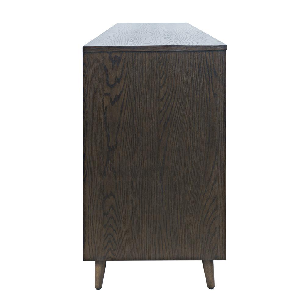 Jofran - Reece 70in Mid-Century Modern Starburst TV Stand Console Storage Cabinet in Americano - 2485-70 veiw 2