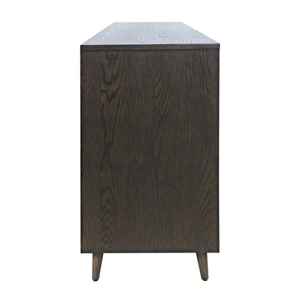 Jofran - Reece 70in Mid-Century Modern Starburst TV Stand Console Storage Cabinet in Americano - 2485-70 veiw 2