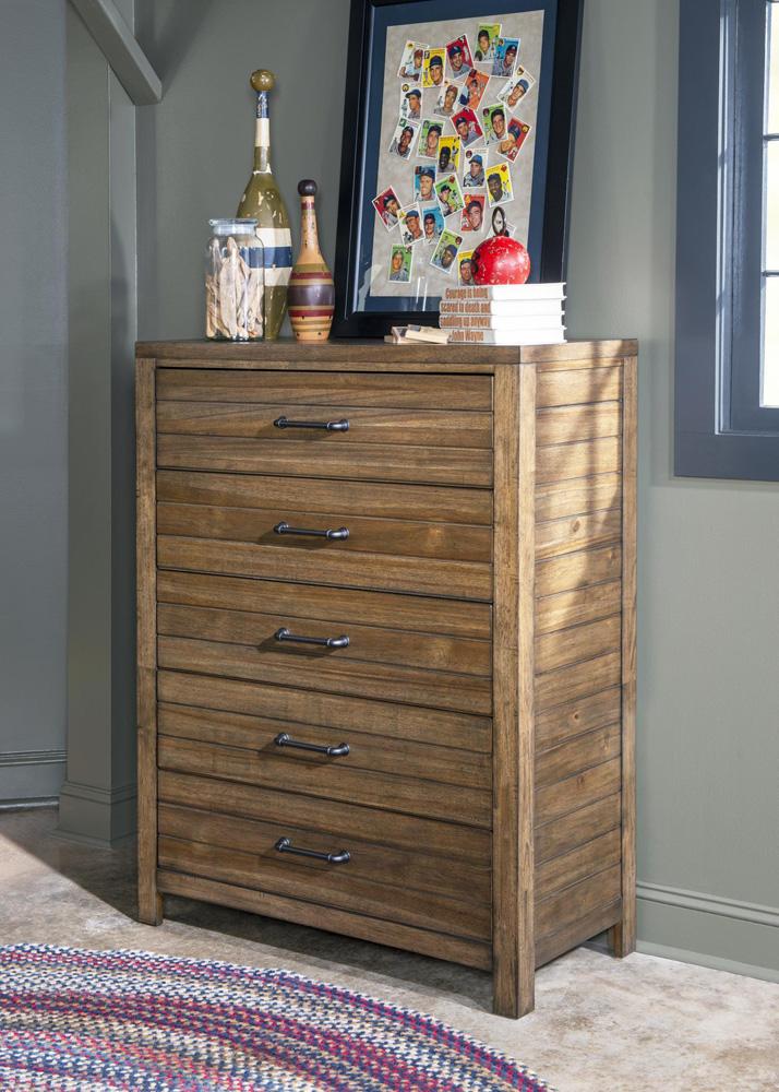 Legacy Classic Kids - Summer Camp Drawer Chest Brown Finish - 0832-2200C veiw 2