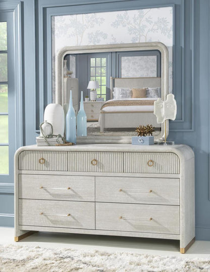 Legacy Classic Furniture - Miramar Rectangular Mirror, Oyster - 3300-0300 veiw 5