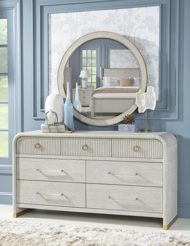 Legacy Classic Furniture - Miramar Six Drawer Dresser, Oyster - 3300-1200 veiw 4