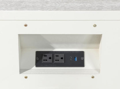 Legacy Classic Furniture - Miramar Oyster Three Drawer Nightstand - 3300-3100 veiw 3