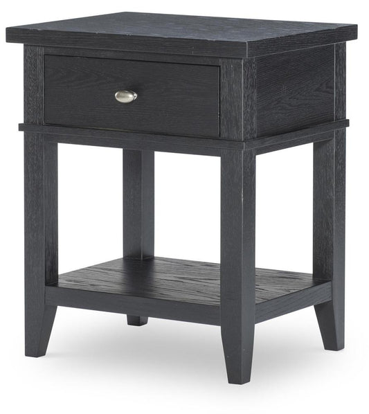 Legacy Classic Furniture - Trisha Yearwood TodayS Traditions Open Nightstand 1 Drawer Blacksmith Finish - TY4951-3101 veiw 1