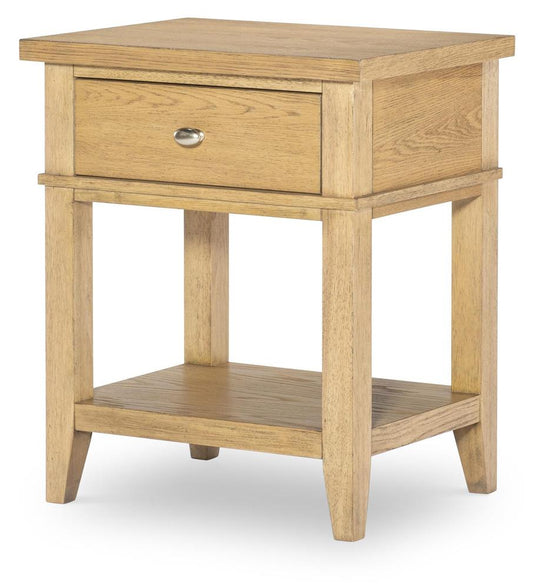 Legacy Classic Furniture - Trisha Yearwood TodayS Traditions Open Nightstand 1 Drawer Natural Hickory Finish - TY4950-3101 veiw 1