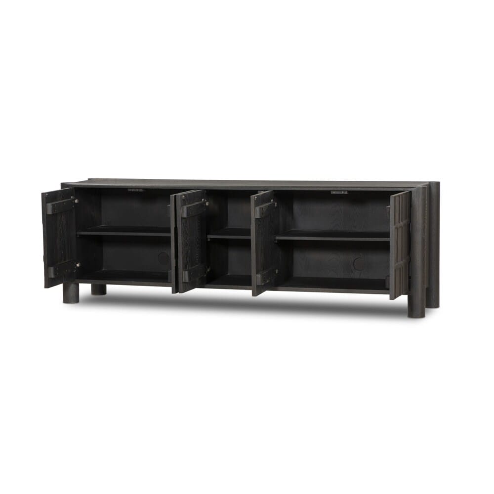 Four Hands - Aiden - Ezri Media Console - Black Oak - 241251-002 veiw 3