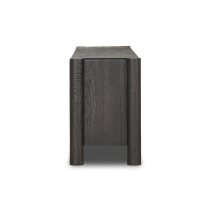 Four Hands - Aiden - Ezri Media Console - Black Oak - 241251-002 veiw 4