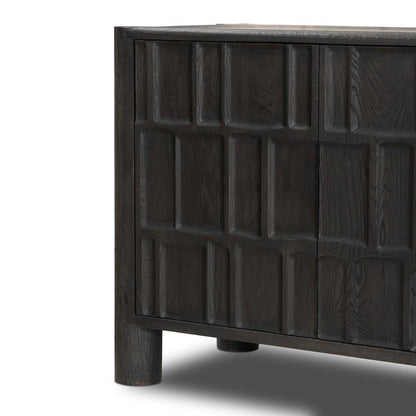 Four Hands - Aiden - Ezri Media Console - Black Oak - 241251-002 veiw 9
