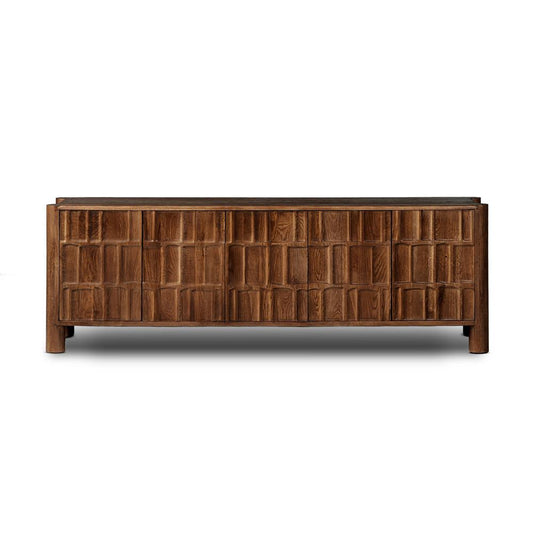 Four Hands - Aiden - Ezri Media Console - Cocoa Oak - 241251-001 veiw 1
