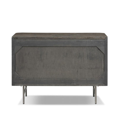 Four Hands - Collins - Fletcher Large Nightstand - Bluestone - Distressed Black - 234690-002 veiw 5