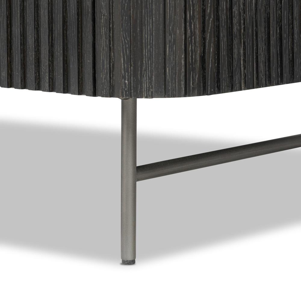 Four Hands - Collins - Fletcher Large Nightstand - Bluestone - Distressed Black - 234690-002 veiw 8