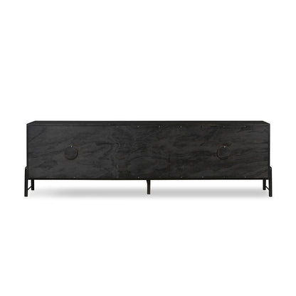 Four Hands - Filmore - Rosedale Media Console - Chaps Sand - Ebony Oak Veneer - 108672-004 veiw 5