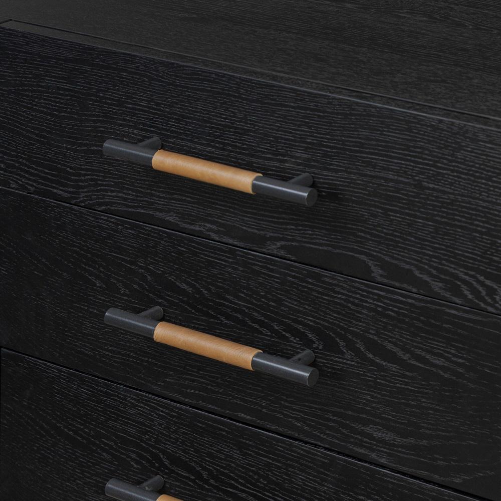 Four Hands - Filmore - Rosedale Media Console - Chaps Sand - Ebony Oak Veneer - 108672-004 veiw 8