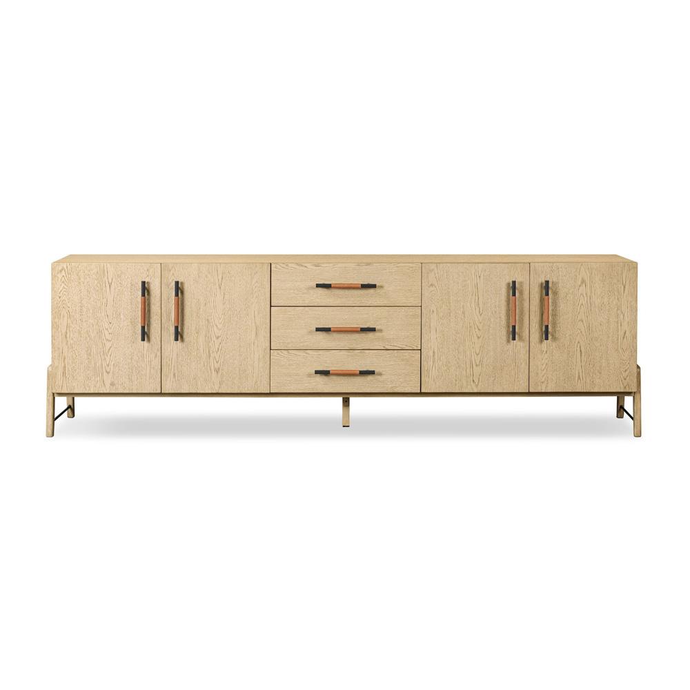 Four Hands - Filmore - Rosedale Media Console - Chaps Sand - Yucca Oak Veneer - 108672-003 veiw 2