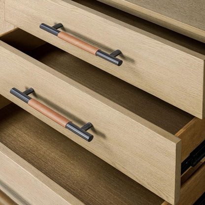 Four Hands - Filmore - Rosedale Media Console - Chaps Sand - Yucca Oak Veneer - 108672-003 veiw 11