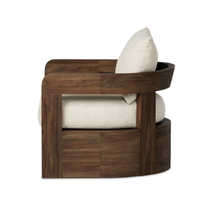 Four Hands - Pembrook - Jackson Outdoor Swivel Chair - Ellor Beige - 245780-004 veiw 4