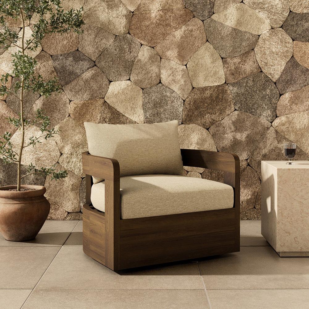 Four Hands - Pembrook - Jackson Outdoor Swivel Chair - Ellor Beige - 245780-004 veiw 12