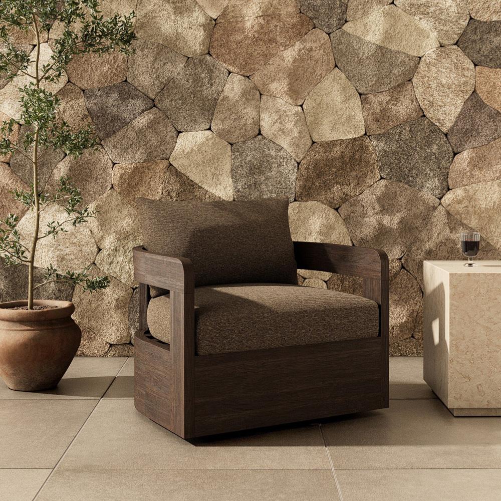 Four Hands - Pembrook - Jackson Outdoor Swivel Chair - Ellor Brown - 245780-003 veiw 12