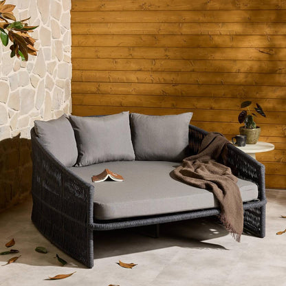 Four Hands - Solano - Porto Outdoor Daybed - Venao Charcoal - 227910-002 veiw 12