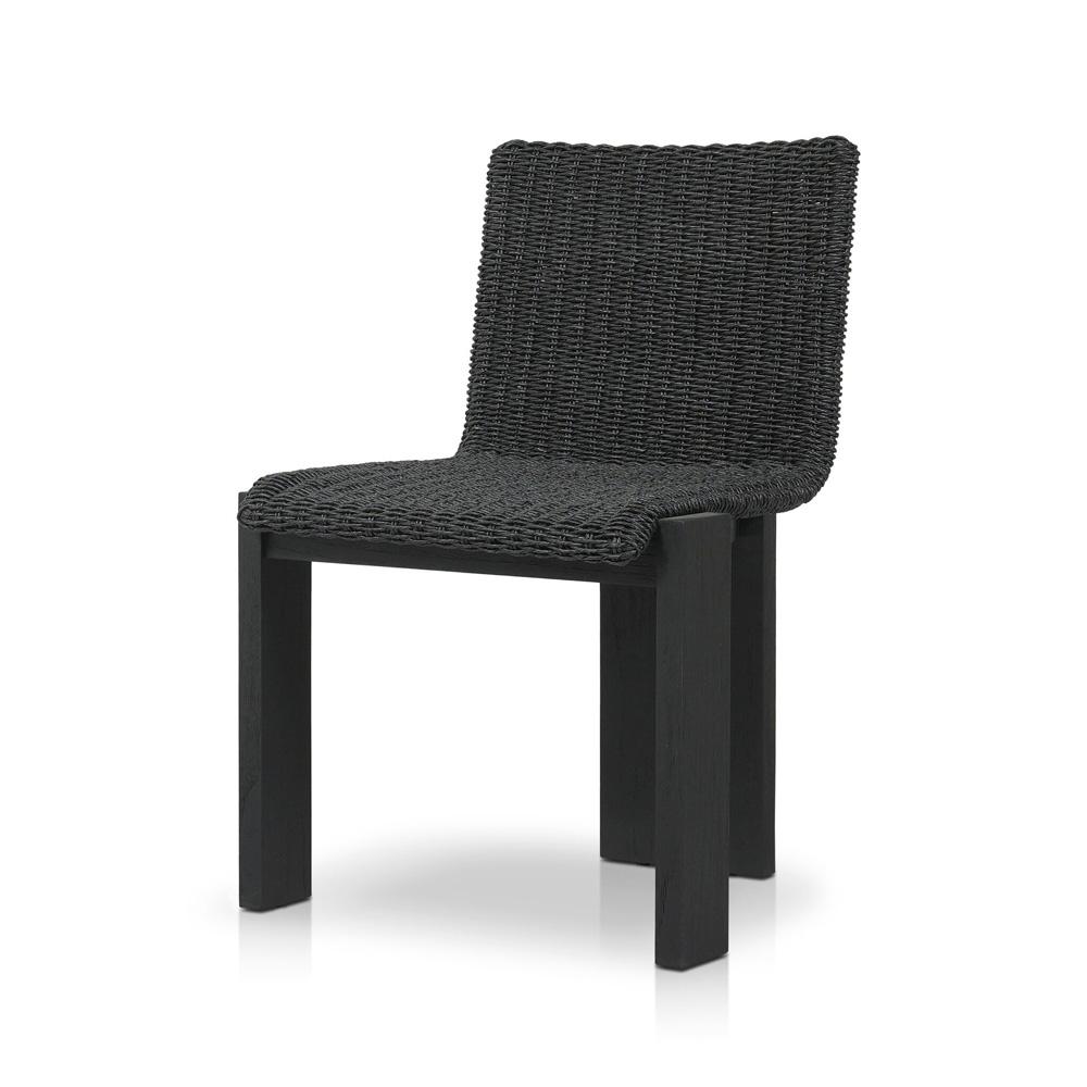 Four Hands - Duvall - Roxy Outdoor Dining Chair - Faux Black Hyacinth - 242406-003 veiw 1