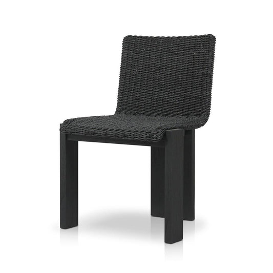 Four Hands - Duvall - Roxy Outdoor Dining Chair - Faux Black Hyacinth - 242406-003 veiw 1