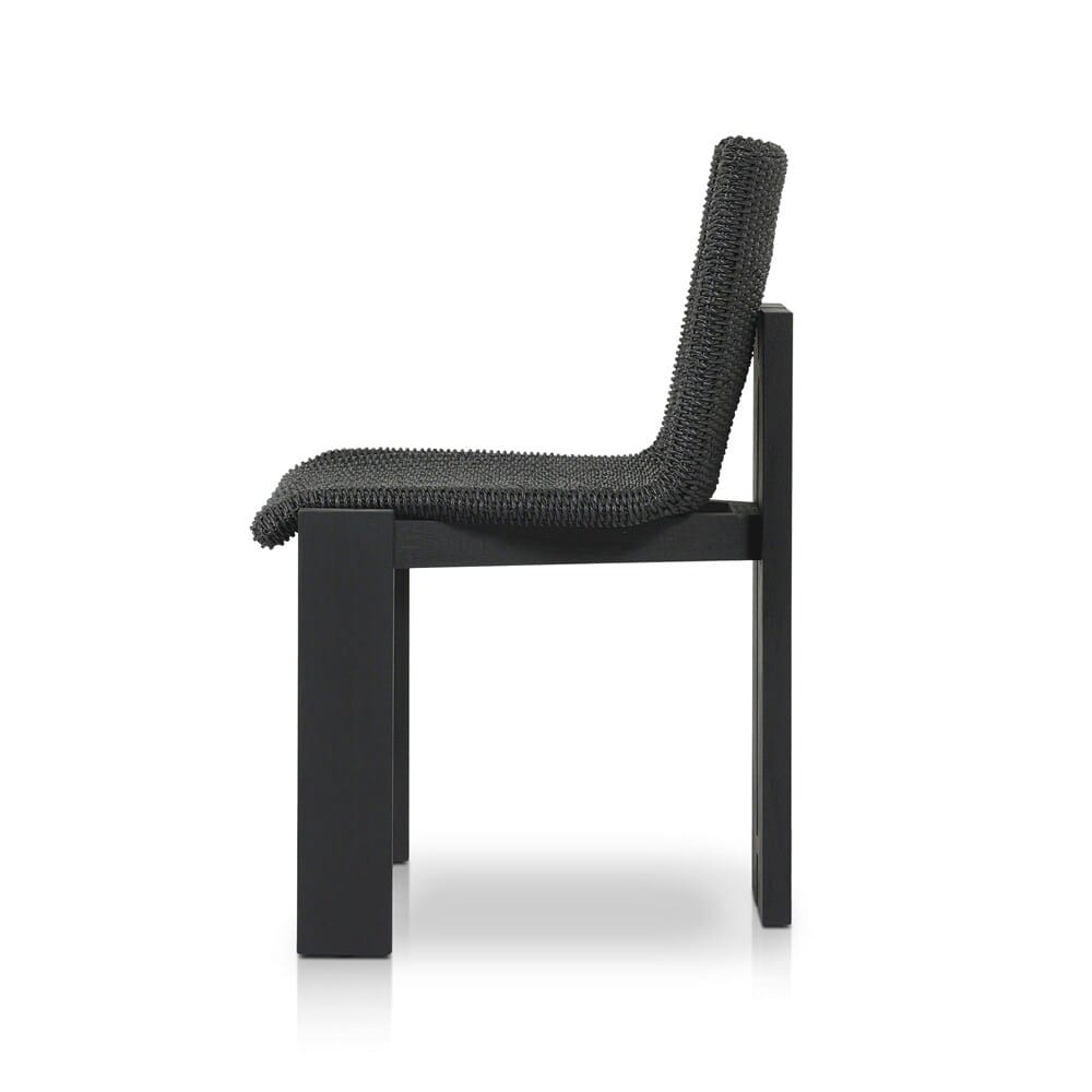 Four Hands - Duvall - Roxy Outdoor Dining Chair - Faux Black Hyacinth - 242406-003 veiw 3