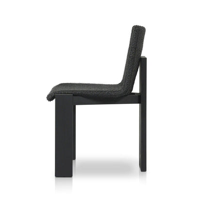 Four Hands - Duvall - Roxy Outdoor Dining Chair - Faux Black Hyacinth - 242406-003 veiw 3