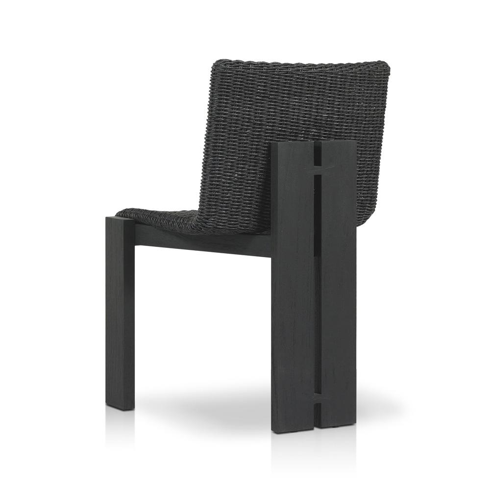 Four Hands - Duvall - Roxy Outdoor Dining Chair - Faux Black Hyacinth - 242406-003 veiw 4