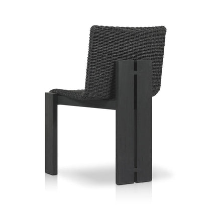 Four Hands - Duvall - Roxy Outdoor Dining Chair - Faux Black Hyacinth - 242406-003 veiw 4