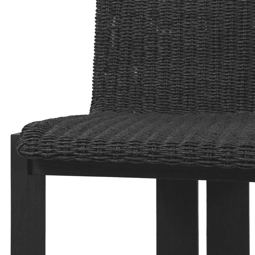 Four Hands - Duvall - Roxy Outdoor Dining Chair - Faux Black Hyacinth - 242406-003 veiw 7