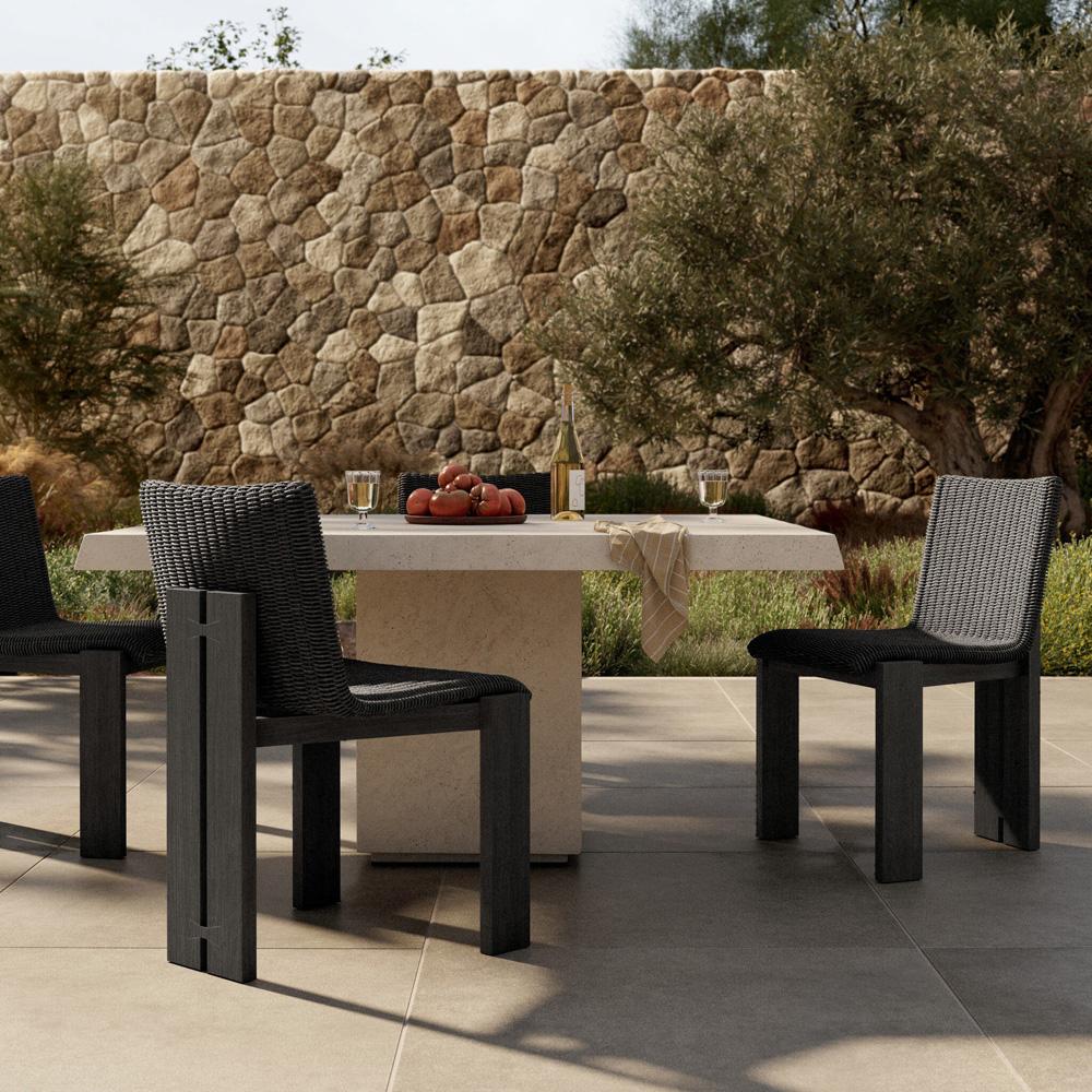 Four Hands - Duvall - Roxy Outdoor Dining Chair - Faux Black Hyacinth - 242406-003 veiw 12