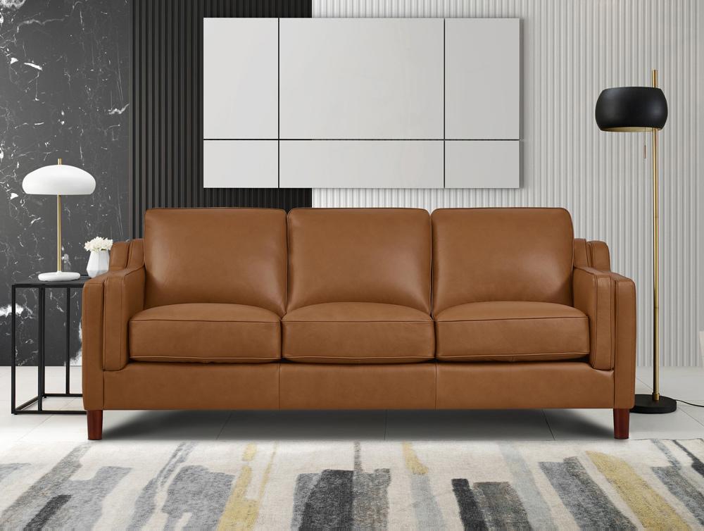 Hydeline - Bella Sofa in Cognac - 69932-30V02-LS2523 veiw 3