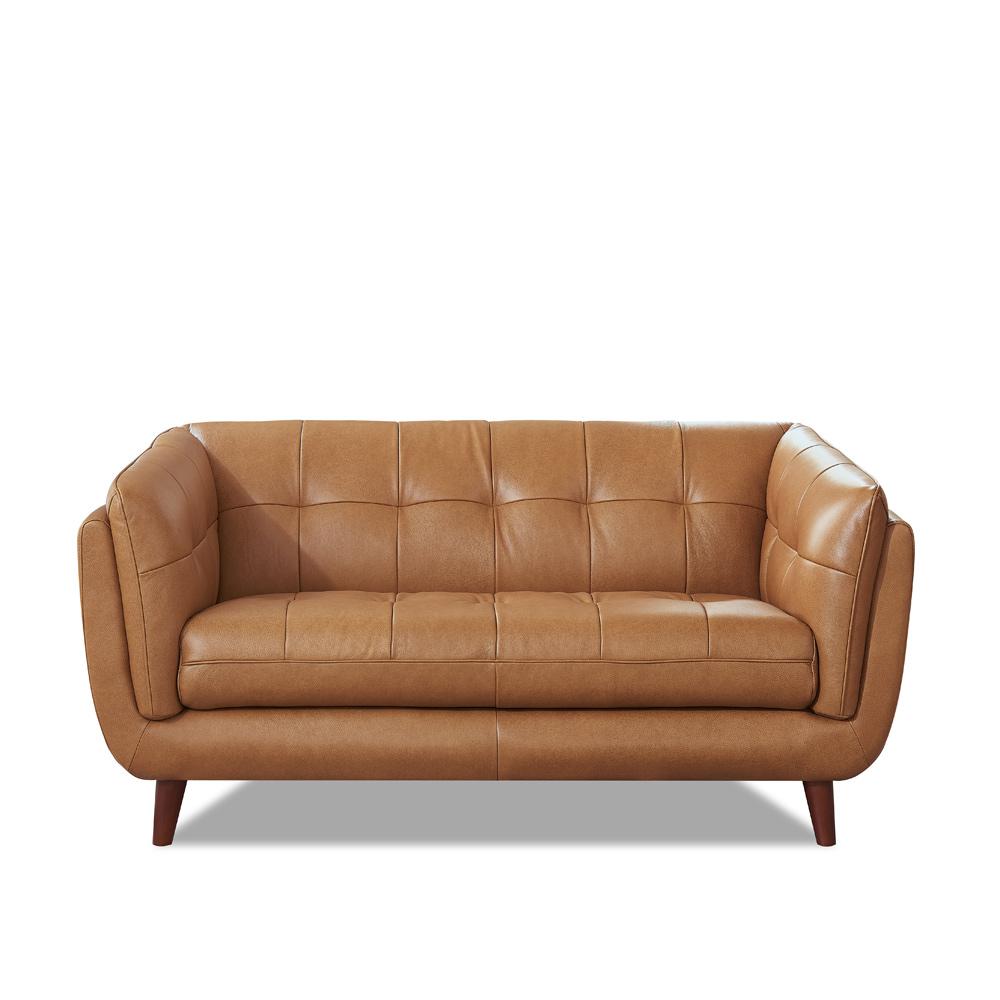 Hydeline - Solana Loveseat in Cinnamon Brown - 66766-20V03-LS2085 veiw 1