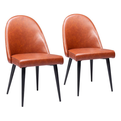 Zuo Modern - Silloth Armless Dining Chair (Set of 2) Brown - 110119 veiw 1