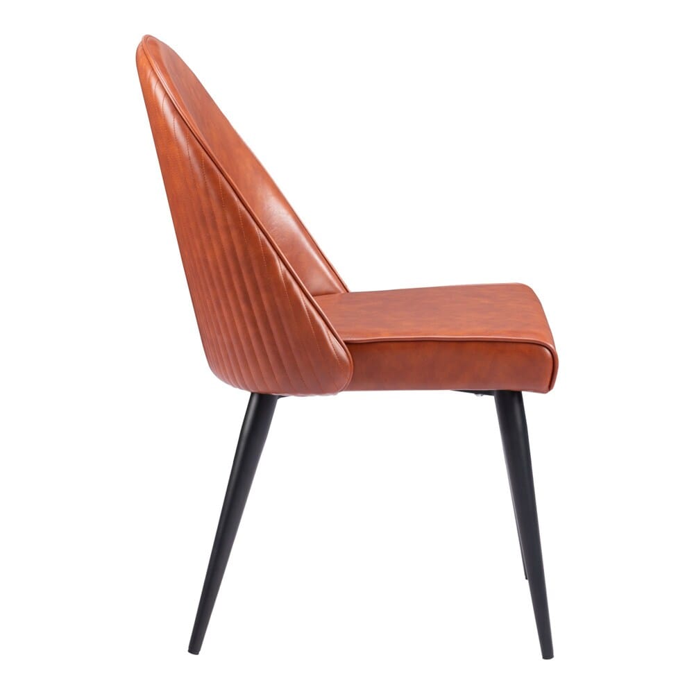 Zuo Modern - Silloth Armless Dining Chair (Set of 2) Brown - 110119 veiw 2